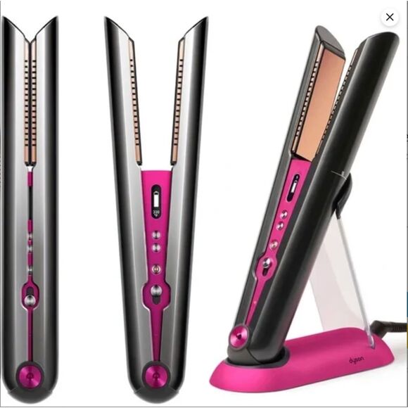 Dyson Corrale™ Hair Straightener Bundle Black Nickel/Fuchsia-EUC - Picture 12 of 13